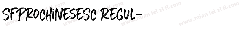 SFProChineseSC Regul字体转换
